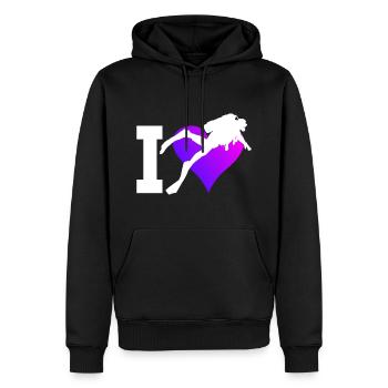 Plongée Scuba Taucher Taucher Diver Plongée libre - Sweat à capuche Premium bio Homme - noir - Devant - Nico (187cm)