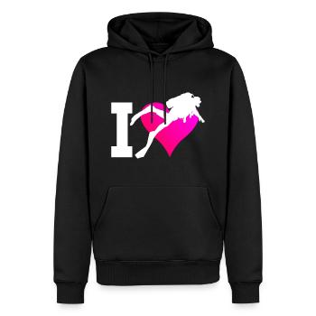 Plongeur Plongeur Plongeur Plongeurs Plongée Dames - Sweat à capuche Premium bio Homme - noir - Devant - Nico (187cm)