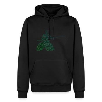 Kampfsport Damen Aikidoka Aikido Martial Arts - Männer Premium Bio Hoodie - Schwarz - Vorne - Nico (187cm)