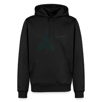 Arts Martiaux Hommes Aïkidoka Aïkidoka Femmes Martial - Sweat à capuche Premium bio Homme - noir - Devant - Nico (187cm)