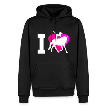 Kunstturnen auf dem Pferd Sportliche Disziplin - Männer Premium Bio Hoodie - Schwarz - Vorne - Nico (187cm)