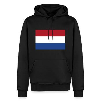 Drapeau néerlandais - Sweat à capuche Premium bio Homme - noir - Devant - Nico (187cm)