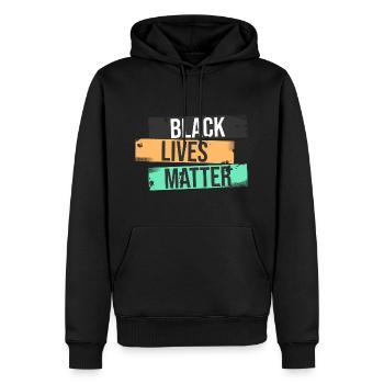 Black Lives Matter - Männer Premium Bio Hoodie - Schwarz - Vorne - Nico (187cm)