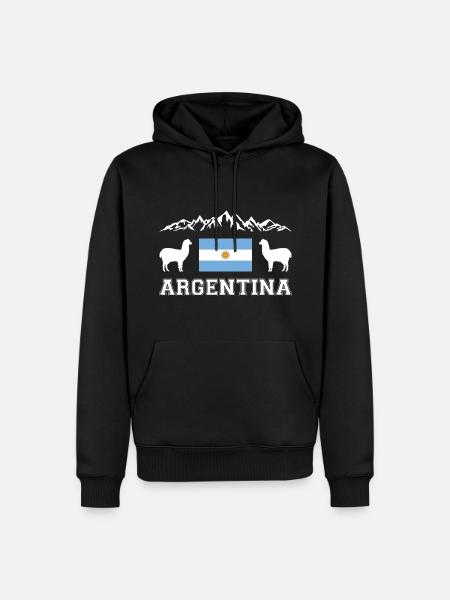 Argentina - Men’s Premium Organic Hoodie - black