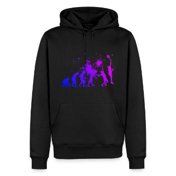 Paddle Tennis Paddle Damen Paddle Court Paddeltenn - Männer Premium Bio Hoodie - Schwarz - Vorne - Nico (187cm)
