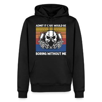 Car painter offer for coachbuilders - Men’s Premium Organic Hoodie - black - Front - Nico (187cm)
