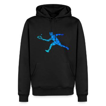Racquetball Pickleball Pickleball Pickleball Hommespie - Sweat à capuche Premium bio Homme - noir - Devant - Nico (187cm)