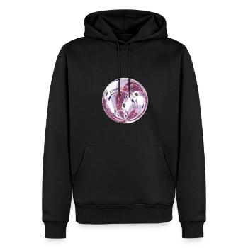 euro 500 schein - Männer Premium Bio Hoodie - Schwarz - Vorne - Nico (187cm)