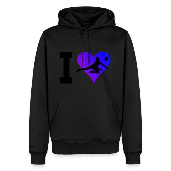 Volleyballspieler Herren Volleyballspielen - Männer Premium Bio Hoodie - Schwarz - Vorne - Nico (187cm)