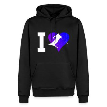 Ski Jumping Freestyle Ski Herren Ski Freestyle - Männer Premium Bio Hoodie - Schwarz - Vorne - Nico (187cm)