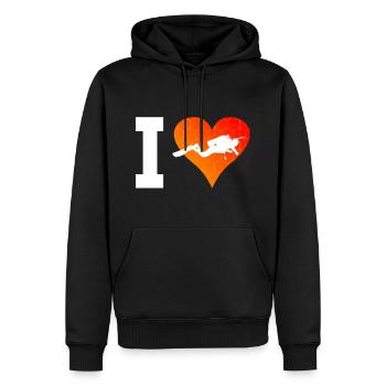 Diver Scuba Taucher Scuba Diver Tauchen - Männer Premium Bio Hoodie - Schwarz - Vorne - Nico (187cm)