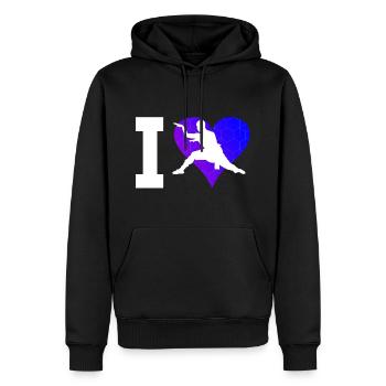 Kampfsport Wushu Kungfu Herren Damen Kung Fu - Männer Premium Bio Hoodie - Schwarz - Vorne - Nico (187cm)
