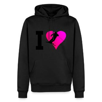 Herren Slopestyle Ski Freestyle Ski Jumping - Männer Premium Bio Hoodie - Schwarz - Vorne - Nico (187cm)