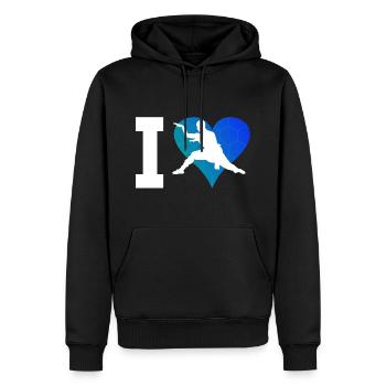 Kung Fu Kungfu Kungfu pour hommes Wushu féminin - Sweat à capuche Premium bio Homme - noir - Devant - Nico (187cm)