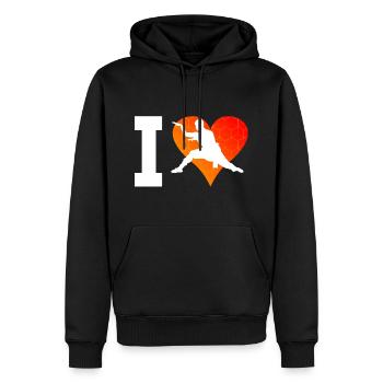 Wushu Kung Fu Kampfsport Kungfu Herren Damen - Männer Premium Bio Hoodie - Schwarz - Vorne - Nico (187cm)