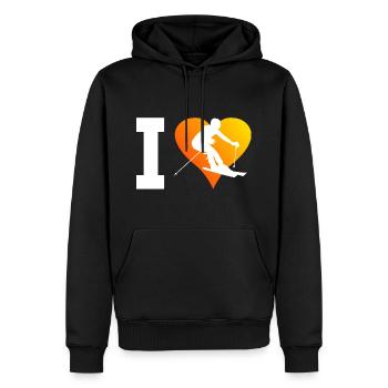 Skiing Freestyle Skifahrer Ski Skifahrer - Männer Premium Bio Hoodie - Schwarz - Vorne - Nico (187cm)