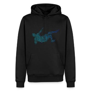 Escalade Bloc Femmes Escalade de bloc Grimpeur - Sweat à capuche Premium bio Homme - noir - Devant - Nico (187cm)