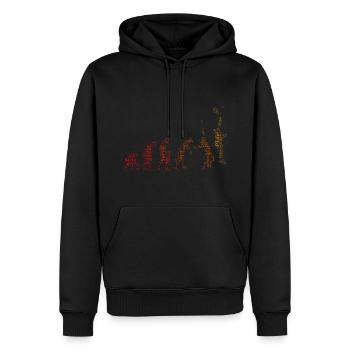 Paddle Court Paddle Tennis Damen Paddeltennis - Männer Premium Bio Hoodie - Schwarz - Vorne - Nico (187cm)