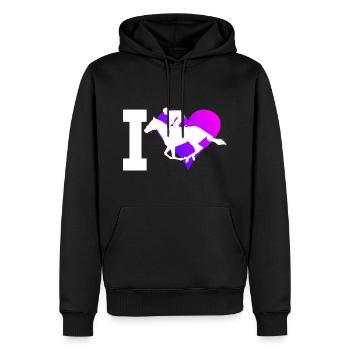 Reiter Reitsport Jagdreiten Equestrian - Männer Premium Bio Hoodie - Schwarz - Vorne - Nico (187cm)