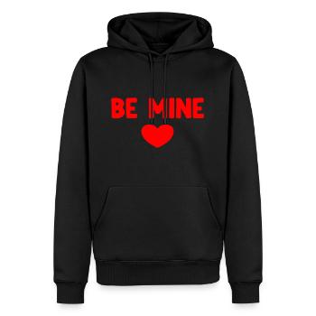 Be Mine - Männer Premium Bio Hoodie - Schwarz - Vorne - Nico (187cm)