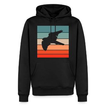 Falknerei Geschenkidee Falkner Beizjagd Greifvogel - Männer Premium Bio Hoodie - Schwarz - Vorne - Nico (187cm)