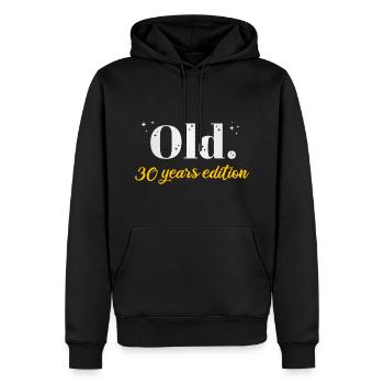 30 ans Ironic 30th Birthday Gift - Sweat à capuche Premium bio Homme - noir - Devant - Nico (187cm)