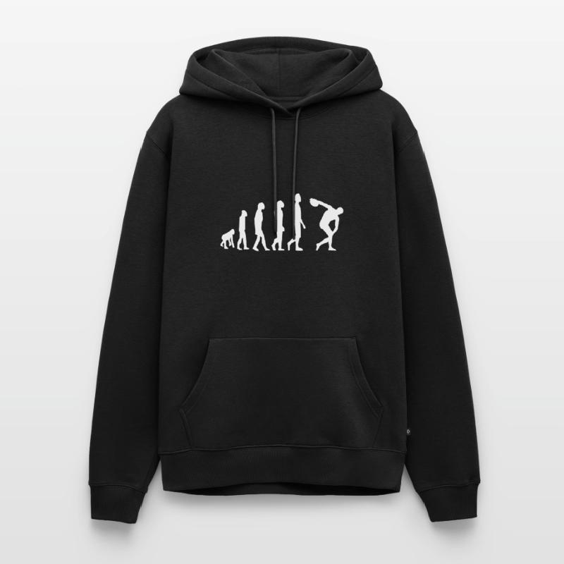 Discus Throw Discus Thrower Evolution Discus Men’s Premium Organic Hoodie