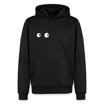 Augen - Männer Premium Bio Hoodie - Schwarz - Vorne - Nico (187cm)