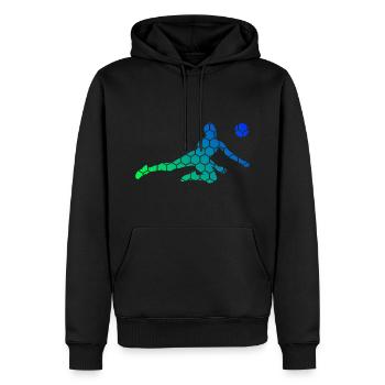 Volleyballer Volleyballspieler Volleyball - Männer Premium Bio Hoodie - Schwarz - Vorne - Nico (187cm)