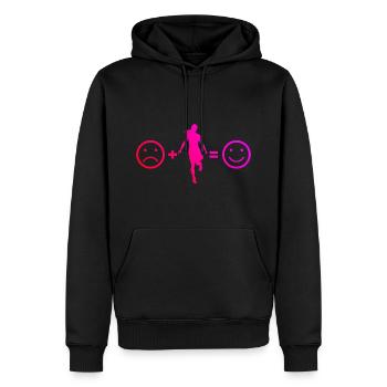 Shuffle Boy Shuffle Danse Hommes Shuffle - Sweat à capuche Premium bio Homme - noir - Devant - Nico (187cm)