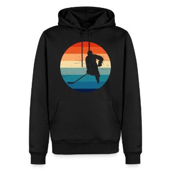 Ice Hockey Eishockey Eishockeyspieler Eishockey sp - Männer Premium Bio Hoodie - Schwarz - Vorne - Nico (187cm)