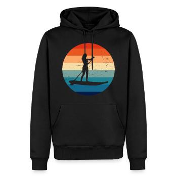 Standup Paddleboard Stand up Paddle Board - Sweat à capuche Premium bio Homme - noir - Devant - Nico (187cm)
