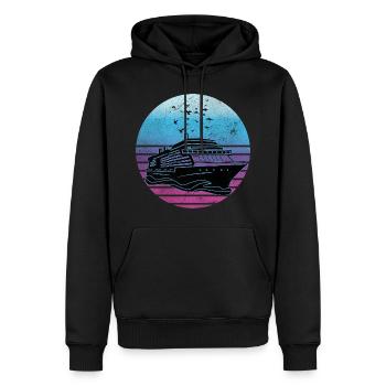 Kreuzfahrt - Männer Premium Bio Hoodie - Schwarz - Vorne - Nico (187cm)