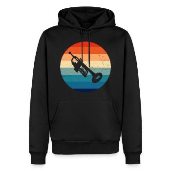 Trompete Trumpet Player Herren Trompeter - Männer Premium Bio Hoodie - Schwarz - Vorne - Nico (187cm)
