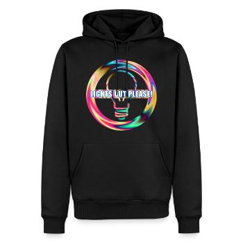 Licht Aus Lampe Aus Licht ausschalten - Männer Premium Bio Hoodie - Schwarz - Vorne - Nico (187cm)