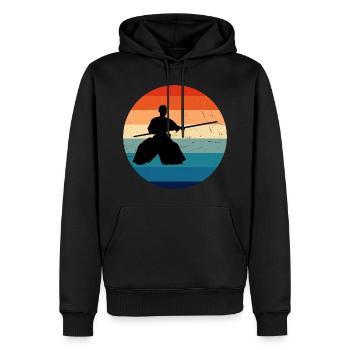Martial Arts Damen Kampfsport Aikidoka Herren - Männer Premium Bio Hoodie - Schwarz - Vorne - Nico (187cm)