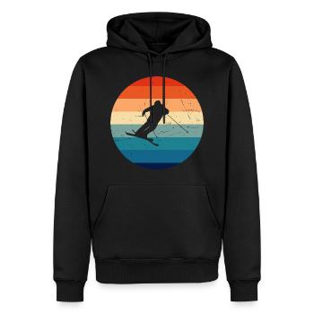 Ski Jumping Ski Freestyle Damen Freestyle Ski - Männer Premium Bio Hoodie - Schwarz - Vorne - Nico (187cm)