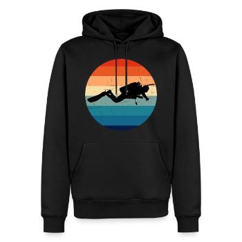 Free Dive Diving Women Scuba Diver Diving - Men’s Premium Organic Hoodie - black - Front - Nico (187cm)