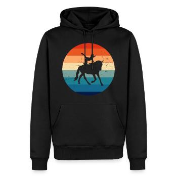 Women's Balance Exercises Body Control - Men’s Premium Organic Hoodie - black - Front - Nico (187cm)
