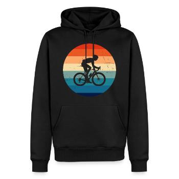 Vélo de route Cyclisme de route Hommes Vélo de route femme - Sweat à capuche Premium bio Homme - noir - Devant - Nico (187cm)