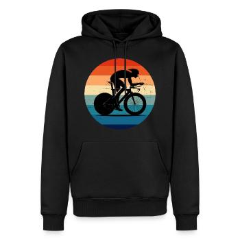 Bici da strada Bici da strada Ciclismo su strada Ciclismo su strada - Felpa con cappuccio ecologica premium da uomo - nero - Fronte - Nico (187cm)