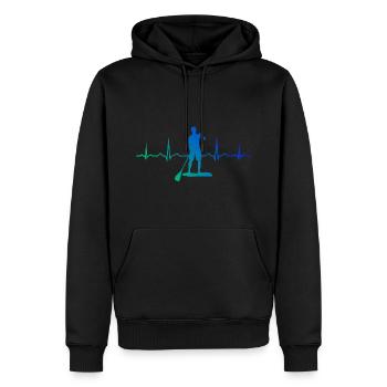 Standup Paddleboard Herren Sup Damen Standup Paddl - Männer Premium Bio Hoodie - Schwarz - Vorne - Nico (187cm)
