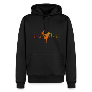 Skateboard Skateboard Femmes Skater Skateboarder - Sweat à capuche Premium bio Homme - noir - Devant - Nico (187cm)