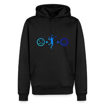 Herren Faustballspielen Fistball Faustball - Männer Premium Bio Hoodie - Schwarz - Vorne - Nico (187cm)