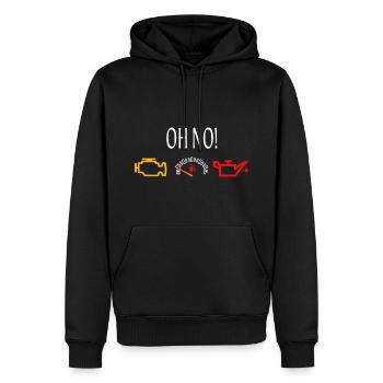 Dinge die ich hasse - Auto - Tuning - Cartuning - Männer Premium Bio Hoodie - Schwarz - Vorne - Nico (187cm)