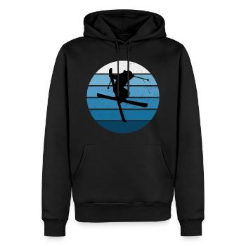 Ski Freestyle Ski Saute à Ski Femmes Ski Freesty - Sweat à capuche Premium bio Homme - noir - Devant - Nico (187cm)