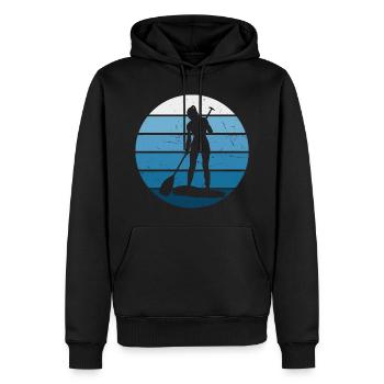 Standup Paddleboard Stand up Paddle Board - Sweat à capuche Premium bio Homme - noir - Devant - Nico (187cm)