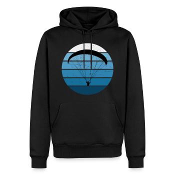 Parapente Parapente Parapente Parapente - Sweat à capuche Premium bio Homme - noir - Devant - Nico (187cm)