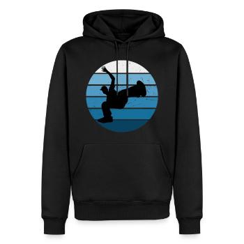 Bboy Hip Hop Herren Bgirl Breakdance Break Dance - Männer Premium Bio Hoodie - Schwarz - Vorne - Nico (187cm)