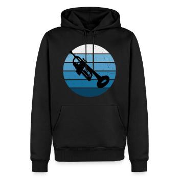 Trompetenspieler Trompeter Trompete Jazz Trompeter - Männer Premium Bio Hoodie - Schwarz - Vorne - Nico (187cm)